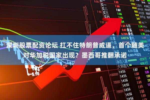 深圳股票配资论坛 扛不住特朗普威逼，首个随美对华加税国家出现？墨西哥推翻承诺